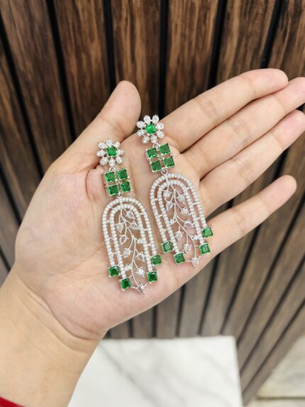 Parul ad Earrings Green