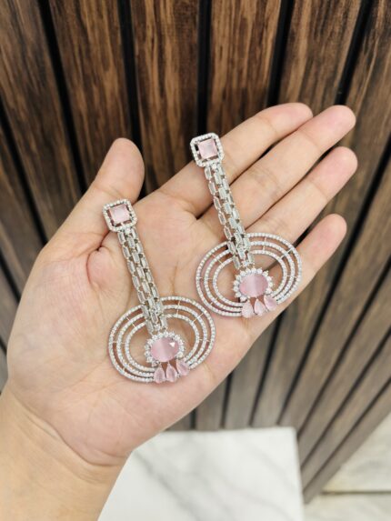 Nassema ad Earrings Pink
