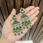 Girisha ad Earrings Green