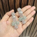 Palak ad Earrings Mint
