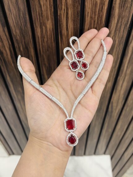 Garvita ad necklace Ruby