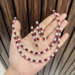 Two layer ad necklace Ruby
