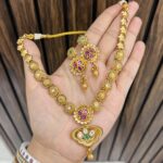 Priya gold alike necklace