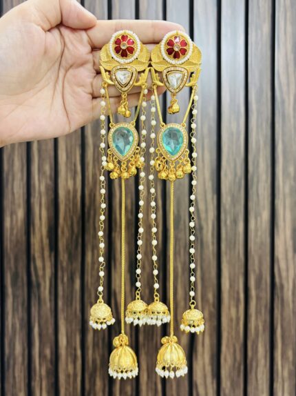 Raina brass Earrings turquoise