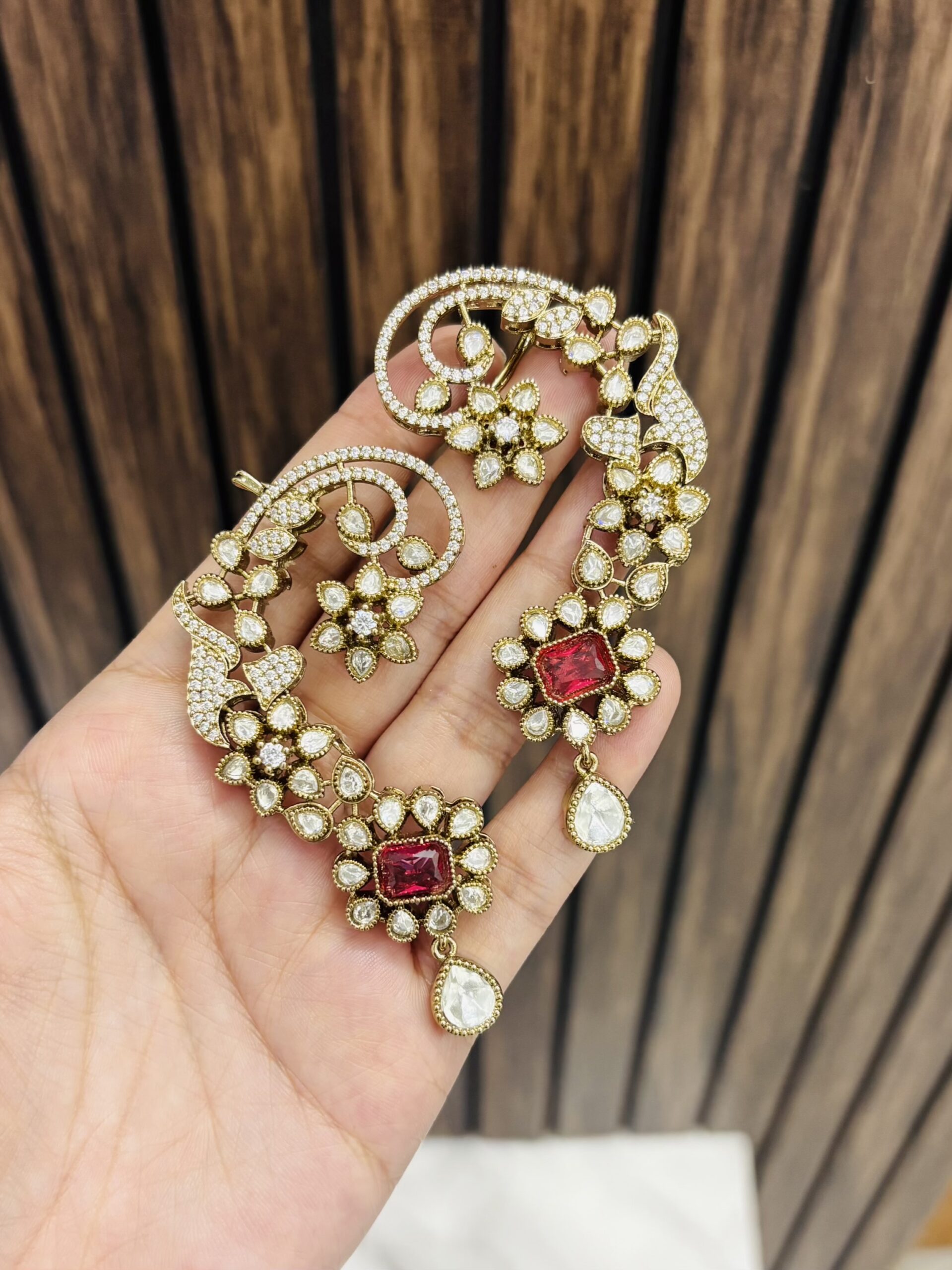 IMG_8265-compressed Vandana Earcuff Ruby - Image 1