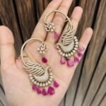 Peacock Earcuff Ruby
