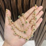 Kirti double layer necklace Green