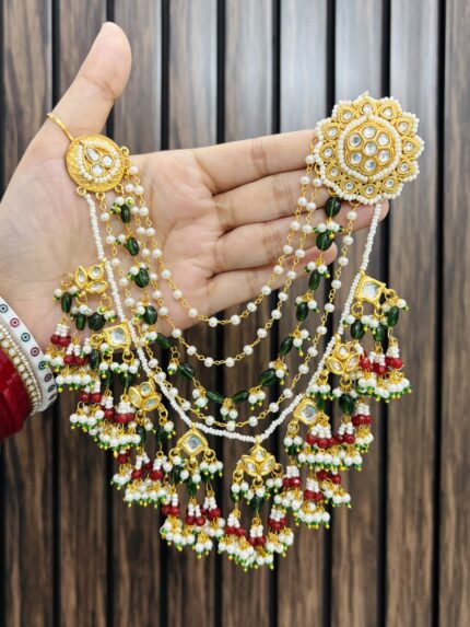 Mansi earrings with sahara chain