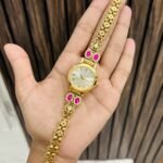 Premium Kashmiri watch design 13 pink