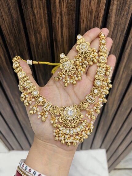 Aisha gold alike necklace