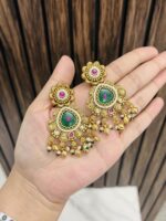 Sejal gold alike necklace Green - Image 2