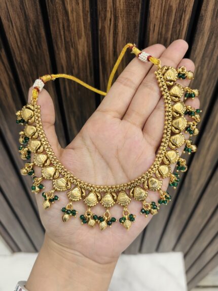 Krishi necklace with earrings and mangtika