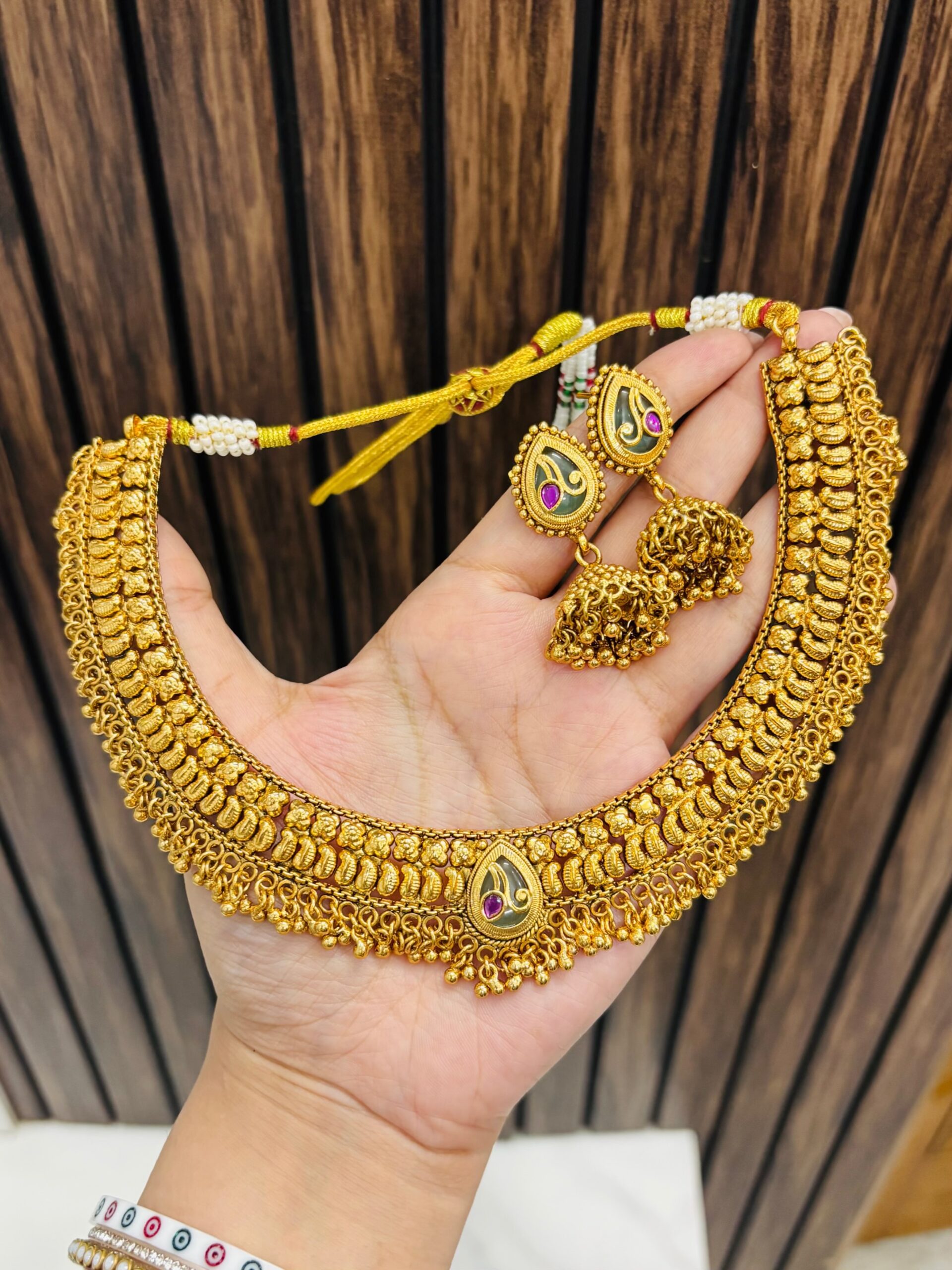 041A96C6-36D5-4E13-8FD5-23F063879E15-compressed Aruna Gold alike necklace design 4 - Image 1