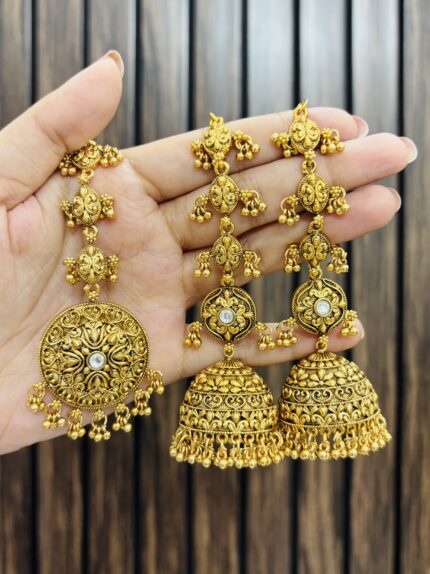 Soniya Earrings with mangtika