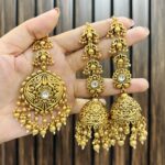 Shalini Earrings with mangtika