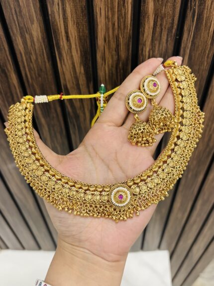 Aruna Gold alike necklace design 6