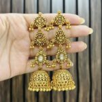 Sheena golden jhumka