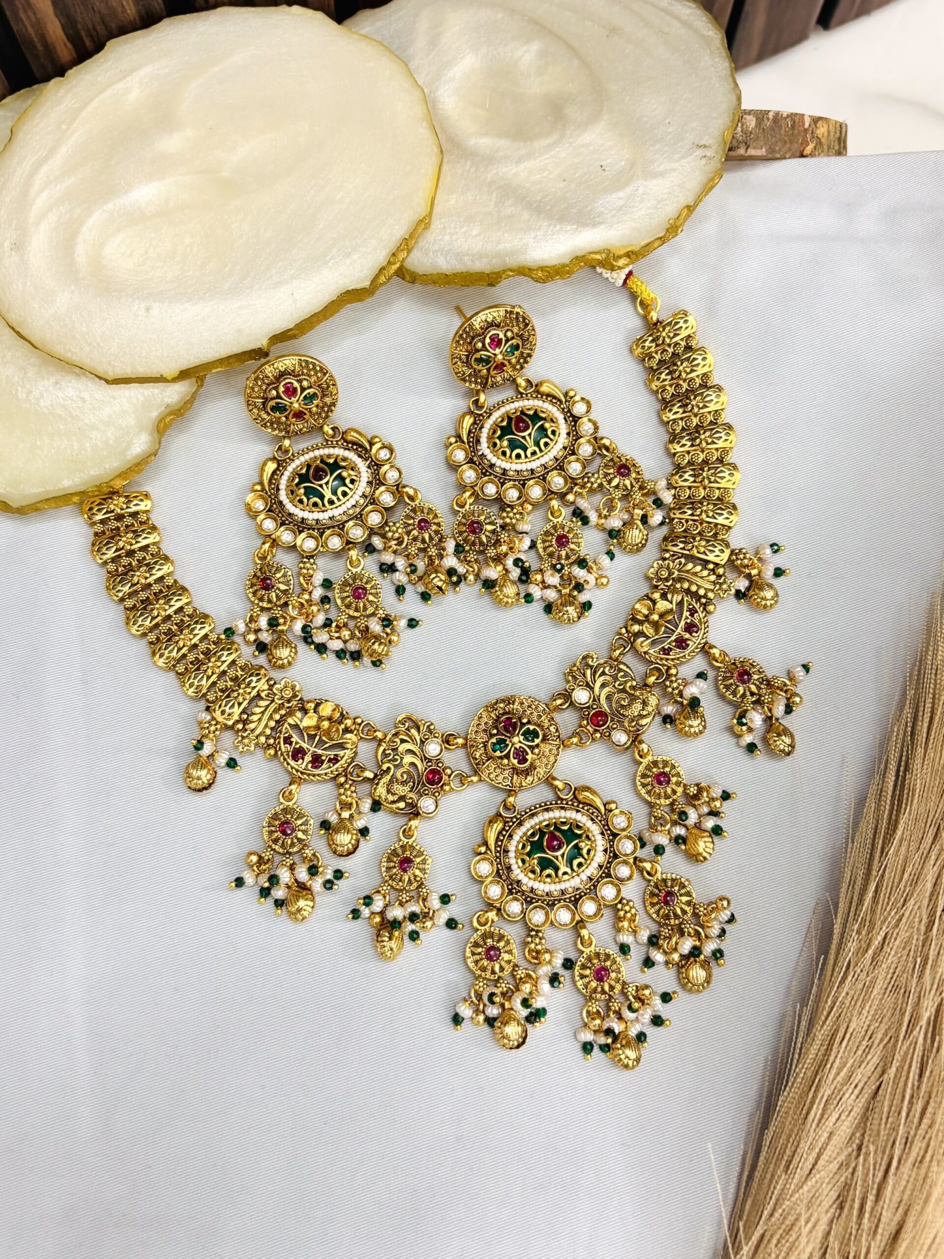 IMG_3526-compressed Deepika Gold a like necklace - Image 1