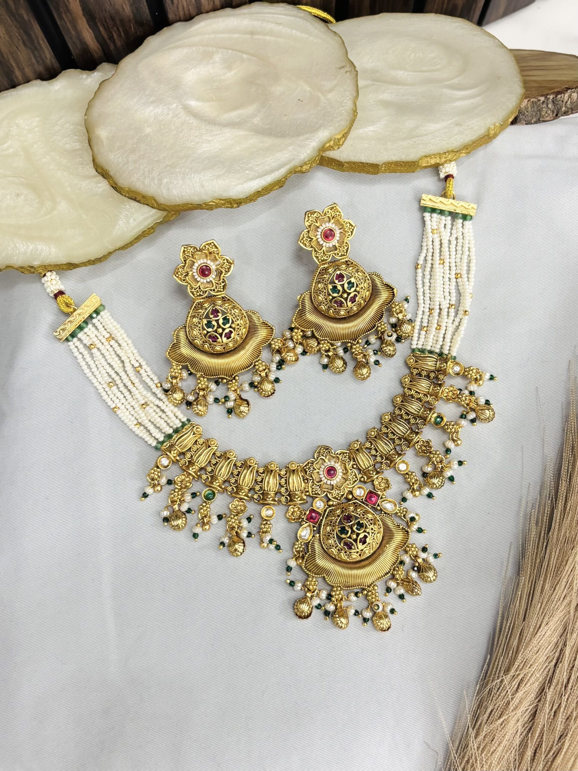 IMG_3537-compressed Priyanka Gold a like necklace - Image 1