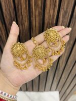 Rashme necklace with earrings and mangtika - Image 2