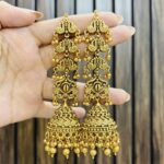 Indu golden jhumka