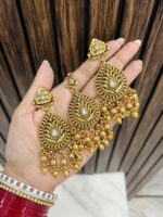 Preeti gold a like necklace design 2 - Image 2