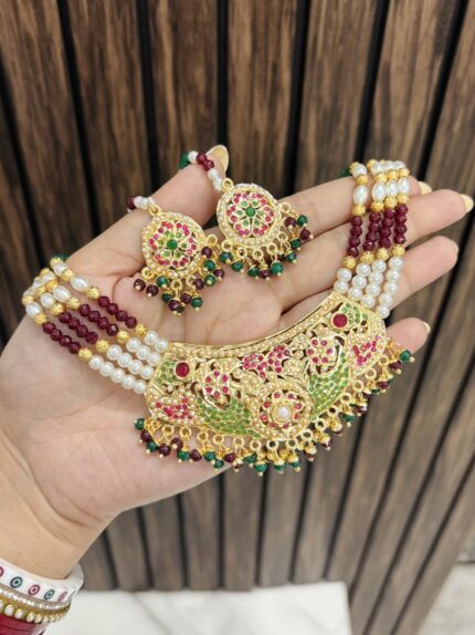 Jadau necklace design 2