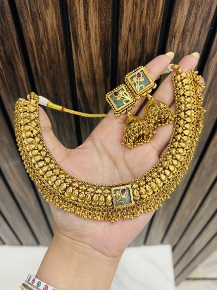Aruna Gold alike necklace design 7