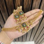Sumaiya Gold a like necklace green