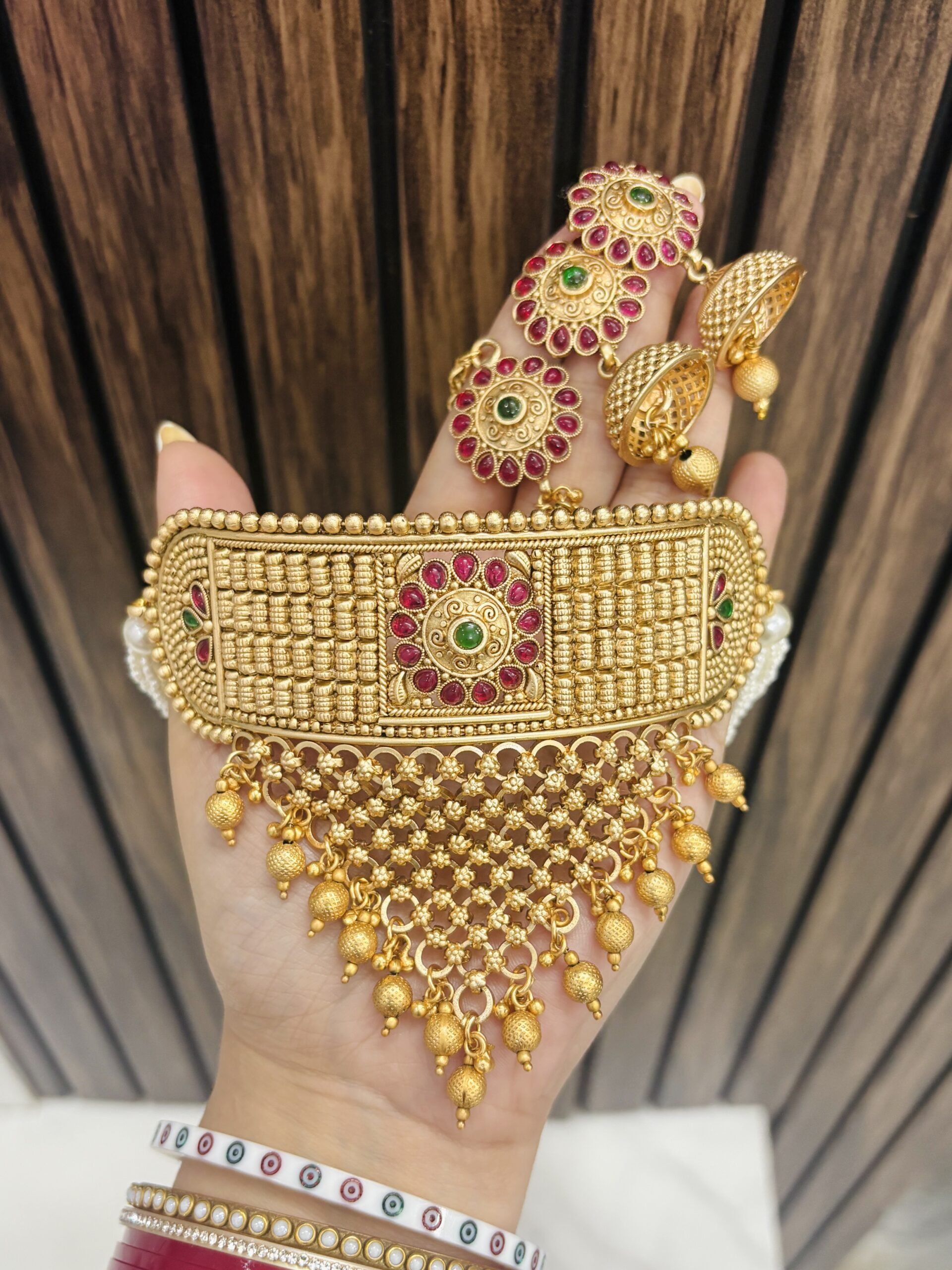IMG_4926 Neha Gold a like Choker - Image 1