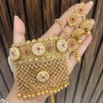Harsha Gold a like Choker Ruby