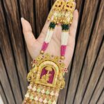 Krishna long necklace with earrings